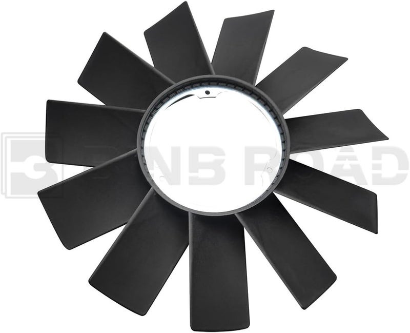 BINB ROAD Radiator Cooling Fan Shroud with Fan Blade Kit 17111436259 + 11521712058 Compatible with BMW 320i 323i 325i 328i 330i E46 1997-2006 - Image 2